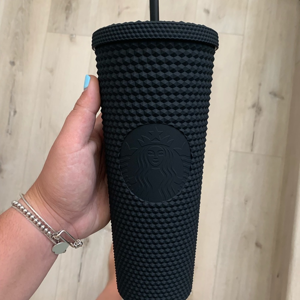Black Starbucks studded matted tumblr